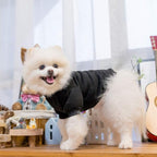 KOOLTAIL Basic Dog Hoodie - Soft and Warm Dog Hoodie Sweater with Leash Hole and Pocket, Dog Winter Coat, Cold Weather Clothes Sweatshirt for Small Medium Large Dogs Puppy Cat Boys Girls Black S