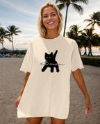 Cat Shirts for Women Cute Cat Mom Oversized Shirt Funny Pet Graphic Tees Y2k Teen Girl Clothes
