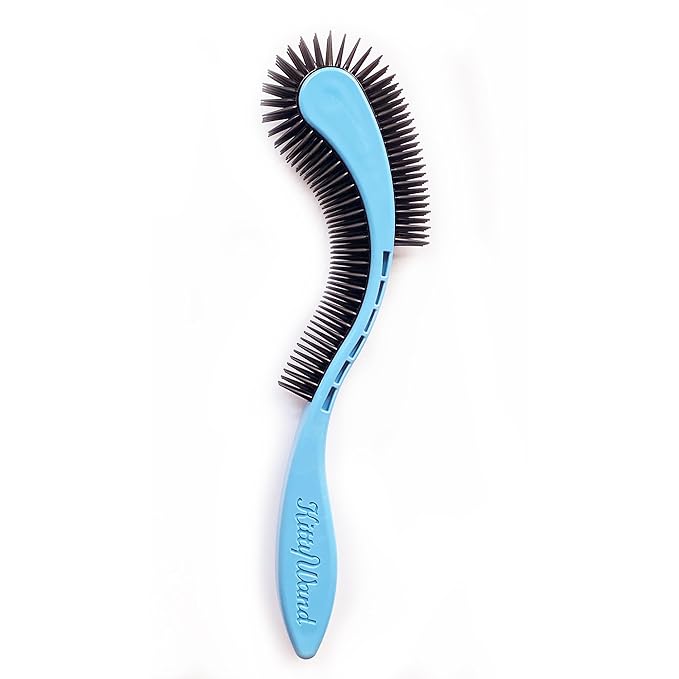 (Blue) Cat Brush is Designed for Comfort, Created for Results. This innovative grooming brush features multi contoured shapes that gently adapt to your cats body for a stress free grooming.