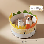 Cute Cat Beds Kitten Beds, Soft Small Dog Beds, Washable Pet Beds for Puppy and Kitty, Funny Burrito Shape, 20 Inch