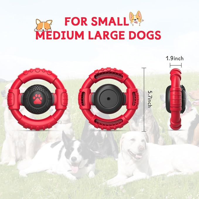 Dog Toys for Aggressive Chewers Large Medium Small Breed Indestructible Durable Tough Dog Chew Toys to Keep Them Busy Nylon Rubber Interactive Dog Toys