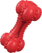 SCHITEC Squeaky Dog Chew Toy for Aggressive Chewers Large Breed, Tough Interactive Teething Rubber Bone for Big Medium Dogs