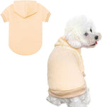 BINGPET Dog Hoodies - Fleece Lined Fall Dog Puppy Sweatshirt Soft Warm Sweater Winter Hooded Clothes for Small Medium Large Dogs & Cats