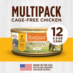 Instinct Original Grain Free Real Chicken Recipe Natural Wet Canned Cat Food, 5.5 Ounce (Pack of 12)