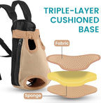 Dog Backpack Carrier, Adjustable Pet Front Carriers, Legs Out Carrying Sling Travel Bag for Small Medium Dogs 4-7 Lbs, Soft Wearable Puppy Chest Carry Backpacks for Walking/Hiking/Camping/Traveling