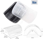 IMISNO Cat Self Groomer Toy Wall Corner Massage Comb Perfect Massager Brush with Catnip (4 PCS Black)