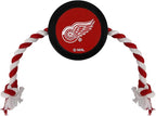 Pets First NHL Detroit RED Wings Puck Toy for Dogs & Cats. Play Hockey with Your Pet with This Licensed Dog Tough Toy Reward!