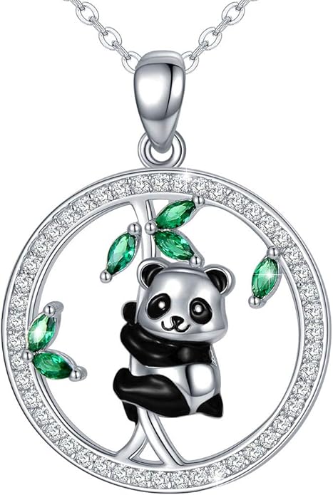 MEDWISE 925 Sterling Silver Dog Paw Print/Rabbit/Panda/Frog Necklace Pendant Heart Necklace Jewelry Gifts for Women Ladies Wife Mother Daughter Granddaughter Birthday Christmas