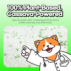 100% Cassava Cat Litter, Natural Clumping Litter, Dust-Free, Super Clumping, Soft Texture, Mixable with Crystal cat Litter,I'm Gonna Pee(5.7lb x 1pack)