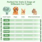 3 in 1 Cat Steam Brush, Pet Spray Hair Removal Comb for Shedding & Grooming, Water Brush for Cats Dogs Small Animals Long Short Haired with One-Click Release Button(Green)