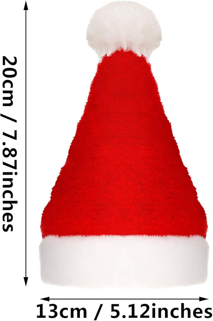 4 Pieces Cat Santa Hat Dog Christmas Hat with Adjustable Chin Cute Christmas Pet Costumes for Dogs Cats Winter Holiday Party Dress up Photo Props Supplies Gifts