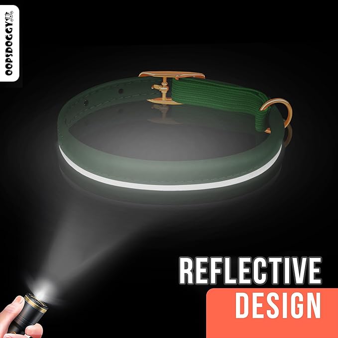 OOPSDOGGY Rolled Leather Cat Collar with Bell - Reflective Kitten Collar with Safety Elastic Strap - Adjustable Small Pet Collars for Boy Girl Cats (Black)