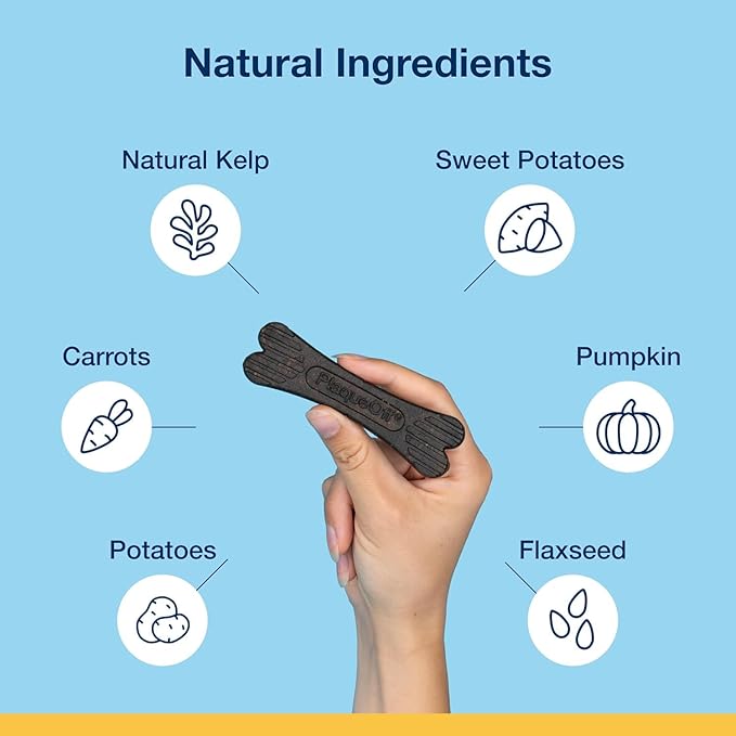 Proden Plaque Off Mini Dental Bones Vegetable Fusion and Blueberry 20 Count / 12 Ounces, Brown (PDDCB7)