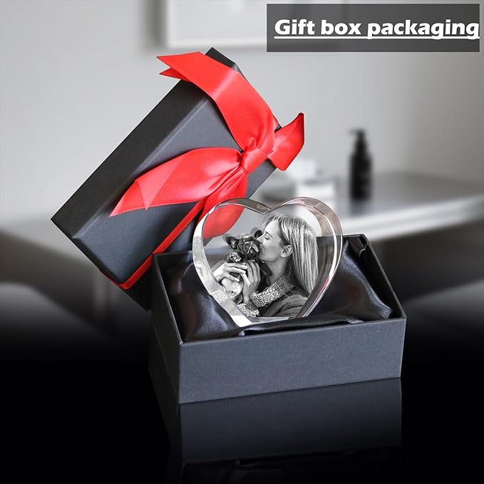 Personalized Pet Memorial Gifts, Custom Pet 3D Crystal Photo,3D Engraved Crystal Keepsake Gift Décor Dogs Or Cats Horse Birds, Customized Dog Memorial Gifts