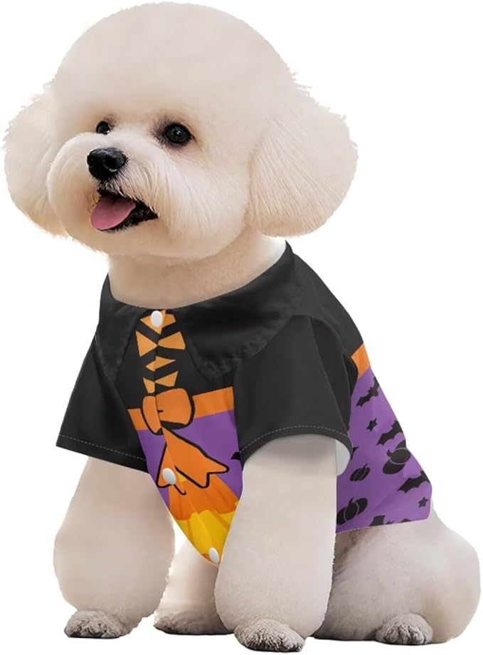 Halloween Dog Shirt Dog Clothes for Large Dogs Boy Girl Cat Clothes Soft Puppy Outfit Adorable Pet T-Shirts Kitten Costume Apparel Breathable Summer Female Male Puppy Shirts