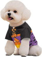 Halloween Dog Shirt Dog Clothes for Small Dogs Boy Girl Cat Clothes Soft Puppy Outfit Adorable Pet T-Shirts Kitten Costume Apparel Breathable Summer Female Male Puppy Shirts