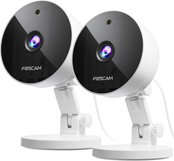 FOSCAM 3K 5MP Security Camera Indoor, 2.4g & 5g WiFi Magnetic Mini Dog/Cat/Pet/Baby Camera, Smart Motion Detection, 20X Zoom, 2-Way Audio, Night Vision, Home Monitor Compatible with Alexa & Google