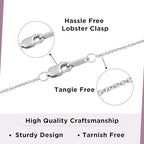 Jewelili Sterling Silver or Yellow Gold Plated Sterling Silver Dog Paw Pendant Necklace for Women | Treated Black or Natural White Round Diamonds | 18" Rolo Chain | Luxury Jewelry Gift for Her | Gift Box Included