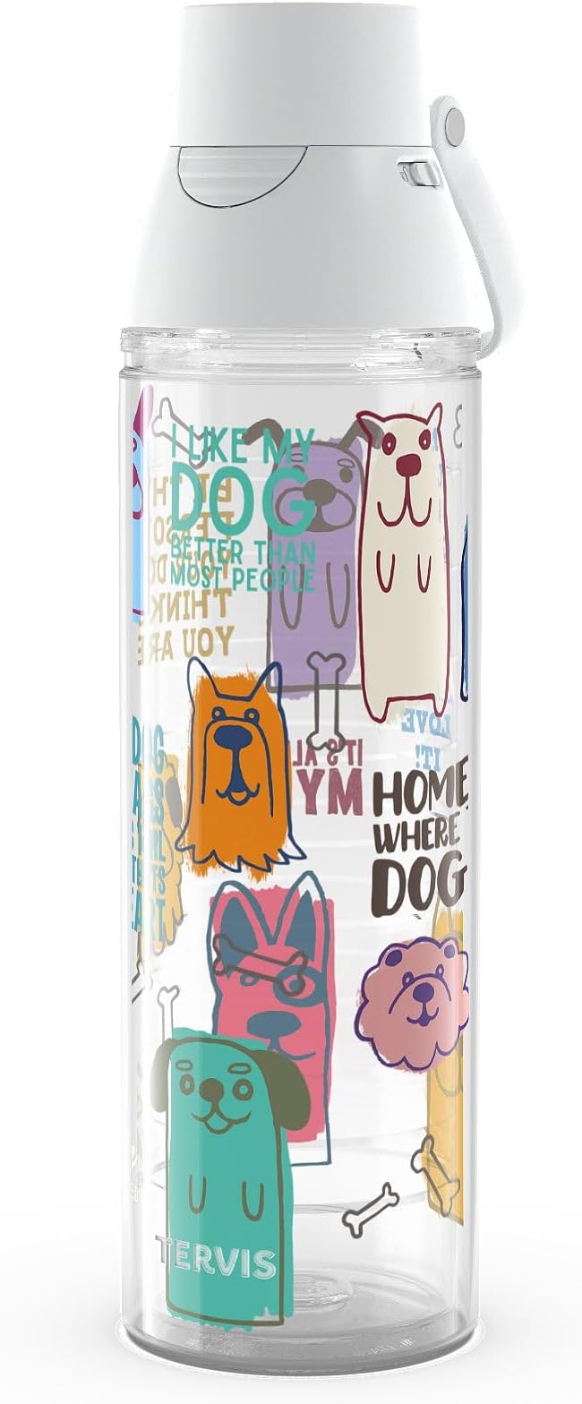Tervis Venture Lite Dog Sayings Made in USA Double Walled Insulated Tumbler Travel Cup Keeps Drinks Cold & Hot, 24oz Water Bottle, Classic