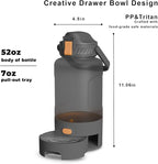 52oz Travel Dog Water Bottle Portable - Contain Within Dog Water Bowl, Pet Supplies & Camping Essentials