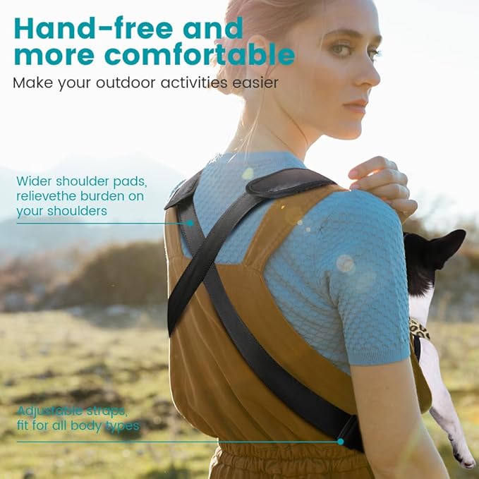 Inspack Dog Cat Backpack Carrier, Dog Carrier Comfortable for Small Medium Dogs, Pet Dog Front Chest Carriers Backpacks, Puppy Carrier Sling Backpack, Holder Papoose for Baby Cat Body【Small Size】