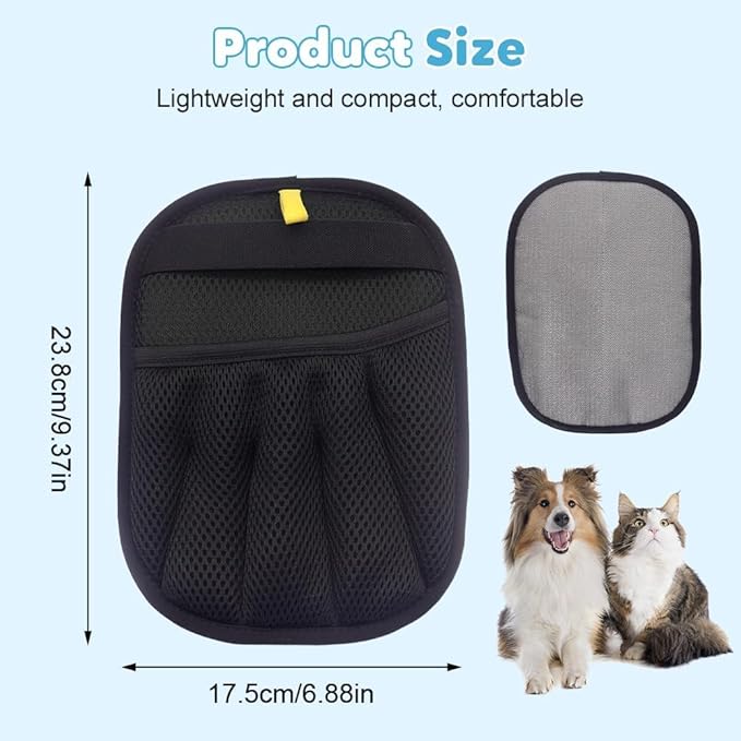 Pet Hair Remover Glove, 2025 New Pet Hair Removal Glove, Upgrade Efficient Grooming Gloves for Pet Hair, Reusable Cat Dog Grooming Gloves Pet Hair, Remover Electrostatic Gloves, for Cats & Dogs