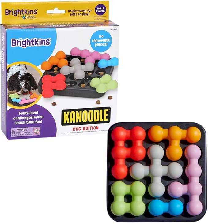 Brightkins Kanoodle Dog Edition Small, Interactive Dog Toys, Dog Puzzle Toy, Enrichment Toy for Dogs, Dog Slow Feeder
