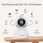 2K Baby Monitor with Phone App, 360° Pan-Tilt Indoor Camera for Home Security, AI Human/Pet Detection, Night Vision, 2-Way Audio, WiFi 2.4G/5G, SD/Cloud Storage, Compatible with Alexa