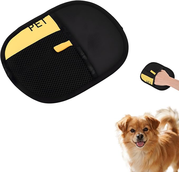 2pcs Pet Hair Removal Gloves for Dogs & Cats, Reusable Double Size Electrostatic Pet Grooming Gloves Washable Cat Hair Remover for Furniture Couch Carpet Car Seat