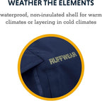 Ruffwear, Sun Shower Dog Raincoat, All-Weather Jacket, Waterproof, Windproof & Lightweight, Mineral Yellow, X-Large