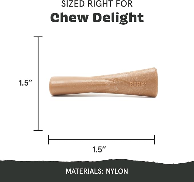 Barkbox Super Chewer Tough Dog Chew Toys for Aggressive Chewers, Dental Stimulating (Bacon Bone - Small)