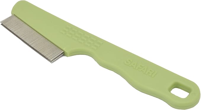 Coastal Pet Safari Double Row Comb - Helps Dry Skin - For Flea Prevention and Detection in Pets with Short and Long Hair