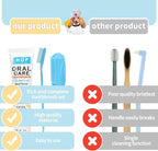 HOP Pet Toothbrush Kit 10PCS Cats Dogs Dental Care Soft Bristles Finger Toothbrush Set Toothpaste Fresh Breath Dog Oral Care Kit Suitable for All Pets Home of Paws