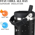 Cat Tumbler With Lid and Straw - 30oz Stainless Steel Cute Water Bottle Cup - Funny Gifts for Women