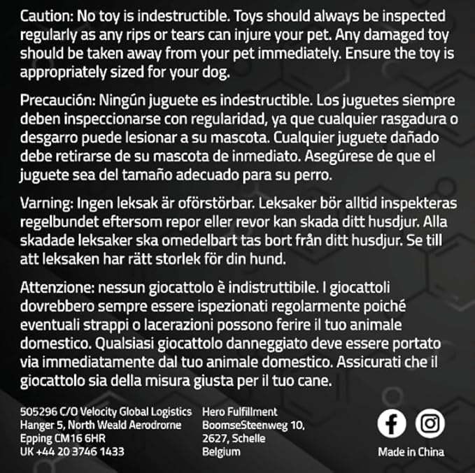 Playology Dog Toys | Durable Squeaky Chew Stick for Dogs | Jumbo Chicken Scented Toy - Easy to Clean and Made from Non Toxic Materials