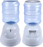 Automatic Pet Feeder and Water Dispenser Gravity Feeder and Waterer Set, 3 Gallon/11L Water Large Capacity,12 Pound Food Capacity