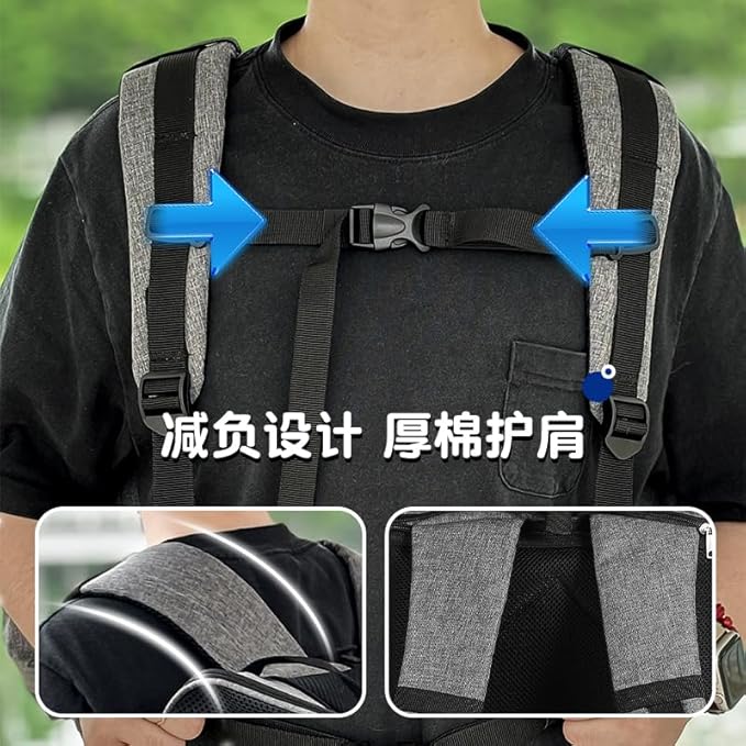 pet Bag Multi Purpose pet Bag Collapsible Portable for Dog cat go Out Traveling Carrier Backpack for Secret Adventures Cat and Dog (Black, L:20.1"X12.6"X16.1")