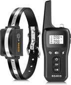 ROJECO Dog Training Collar with 3300FT Remote，IPX7 Waterproof Rechargeable Shock Collar for Large Medium Small Dogs，3 Safe Training Modes with Beep,Vibration and Shock,Adjustable Electronic Dog Collar