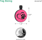 MYLUCKYTAG Silent Silicone QR Code Dog Tags - Scan QR for Instant Pet Location Alert Email