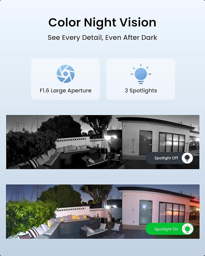 REOLINK 4K 8MP 180° Panoramic Security Camera with Dual-Lens, 2.4/5GHz Dual-Band Wi-Fi 6, Motion Track, Up to 512GB microSD Card Storage, Plug-in Power, Color Night Vision, Elite WiFi