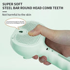 3-in-1 Steam Brush for Cats - Self Cleaning Cat Brush with Anti-Static & Shedding Control, Rechargeable Pet Grooming Tool for Long/Short Hair Cats & Dogs(White)