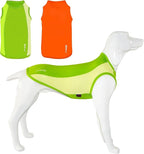 2 Pack Dog Shirts, Breathable Mesh Dog Clothes Pet Sleeveless Vest, Lightweight Stretchy Tank Top T-Shirts for Large Dogs, L