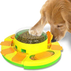 Dog Puzzle - Food Puzzle Toy Feeder, Treat Puzzles for Mental Stimulation (Push)