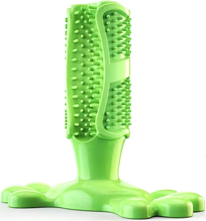 Chew Toy for Dog Toothbrush Stick Dog Toys for Aggressive Chewers Interactive Toys Treats Tough Toy to Keep Them Busy Chew for Small Dogs (Green, M)