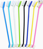 Newday Dog Toothbrush Set of 8 - Dual Headed, Dental Hygiene Convenient Soft Toothbrush to Clean pet Teeth, Dog Tooth Brushes for Small to Large Dogs, Cats, and Most Pets, Teeth Brush in Bulk