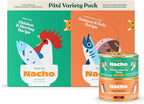 Made by Nacho Pate Wet Cat Food Variety Pack, Chicken & Herring and Salmon & Sole, 3 Ounce Cans, Grain-Free Canned Pet Food, Bone Broth Infused for Hydration, 12 Pack