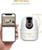 Imou 2.5K WiFi Camera Indoor Pet Dog Camera 4MP, 360° Home Security Wireless IP Baby Camera, Human Detection AI, Smart Tracking, Siren, 10m Night Vision, 2-Way Audio, Privacy Mode, Works with Alexa