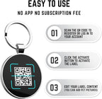 Personalized Dog Tags - Custom QR Code Pet ID Tags - Free Online Scan & Receive Instant Pet Location Alert Email