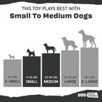 Barkbox Pine Cone Dog Toy | Natural Rubber, Treat Dispensing, Durable & Wacky Bounce | Dog Toy for Aggressive Chewers