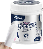 MIOSSZI Dog Ear Cleaner - Finger Wipes for Dogs & Cats Ear Wipes for Itch Relief Remove Wax & Odor, Dog Teeth Cleaning Wipes-Dog Ear Finger Wipes 50ct